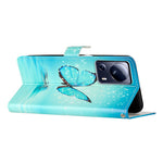 For Xiaomi 13 Lite / Civi 2 5G Pattern Printing Phone Cover PU Leather Stand Wallet Case with Strap