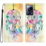 For Xiaomi 13 Lite / Civi 2 5G Pattern Printing Phone Cover PU Leather Stand Wallet Case with Strap