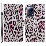 For Xiaomi 13 Lite / Civi 2 5G Pattern Printing Phone Cover PU Leather Stand Wallet Case with Strap
