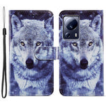 For Xiaomi 13 Lite / Civi 2 5G Pattern Printing Phone Cover PU Leather Stand Wallet Case with Strap