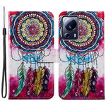 For Xiaomi 13 Lite / Civi 2 5G Pattern Printing Phone Cover PU Leather Stand Wallet Case with Strap