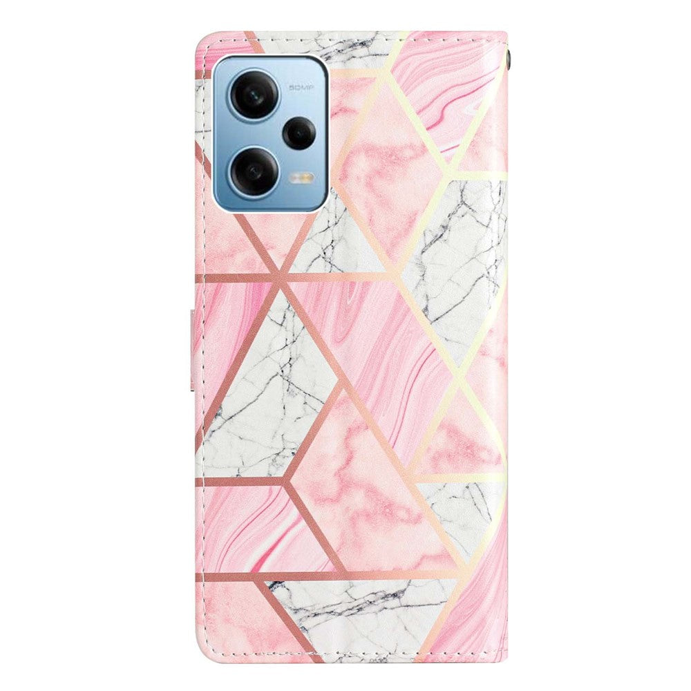 For Xiaomi Redmi Note 12 Pro 5G / Note 12 Pro Speed 5G / Poco X5 Pro 5G Pattern Printing Phone Leather Case Stand Phone Wallet Cover with Strap