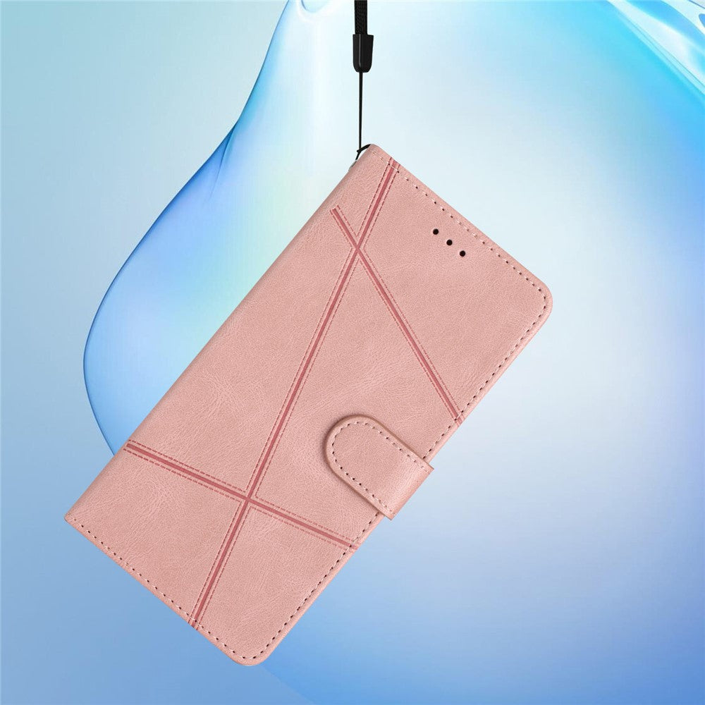 For Xiaomi Poco X5 Pro 5G / Redmi Note 12 Pro Speed 5G / Note 12 Pro 5G Crazy Horse Texture Leather Wallet Cover Imprinted Lines Folding Stand Case
