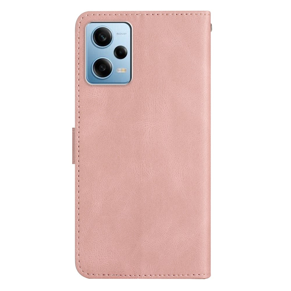 For Xiaomi Poco X5 Pro 5G / Redmi Note 12 Pro Speed 5G / Note 12 Pro 5G Crazy Horse Texture Leather Wallet Cover Imprinted Lines Folding Stand Case