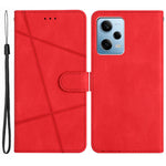 For Xiaomi Poco X5 Pro 5G / Redmi Note 12 Pro Speed 5G / Note 12 Pro 5G Crazy Horse Texture Leather Wallet Cover Imprinted Lines Folding Stand Case
