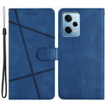 For Xiaomi Poco X5 Pro 5G / Redmi Note 12 Pro Speed 5G / Note 12 Pro 5G Crazy Horse Texture Leather Wallet Cover Imprinted Lines Folding Stand Case