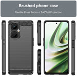 For OnePlus Nord CE 3 Lite 5G / Nord N30 5G Carbon Fiber Texture Brushed Phone Case Soft TPU Anti-drop Back Cover
