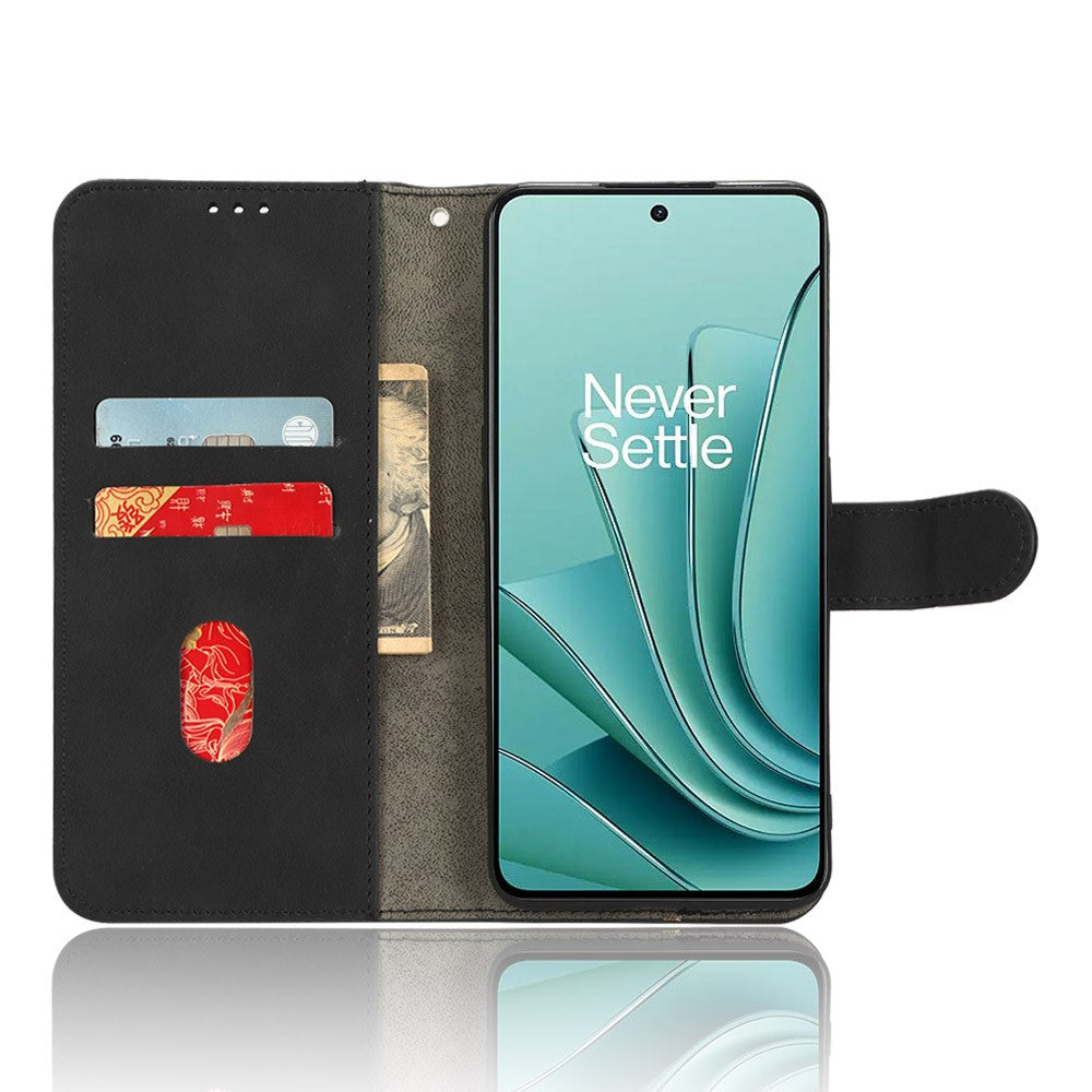 For OnePlus Nord 3 5G / Ace 2V PU Leather Flip Folio Wallet Case Stand Feature Skin-touch Shockproof Cell Phone Cover