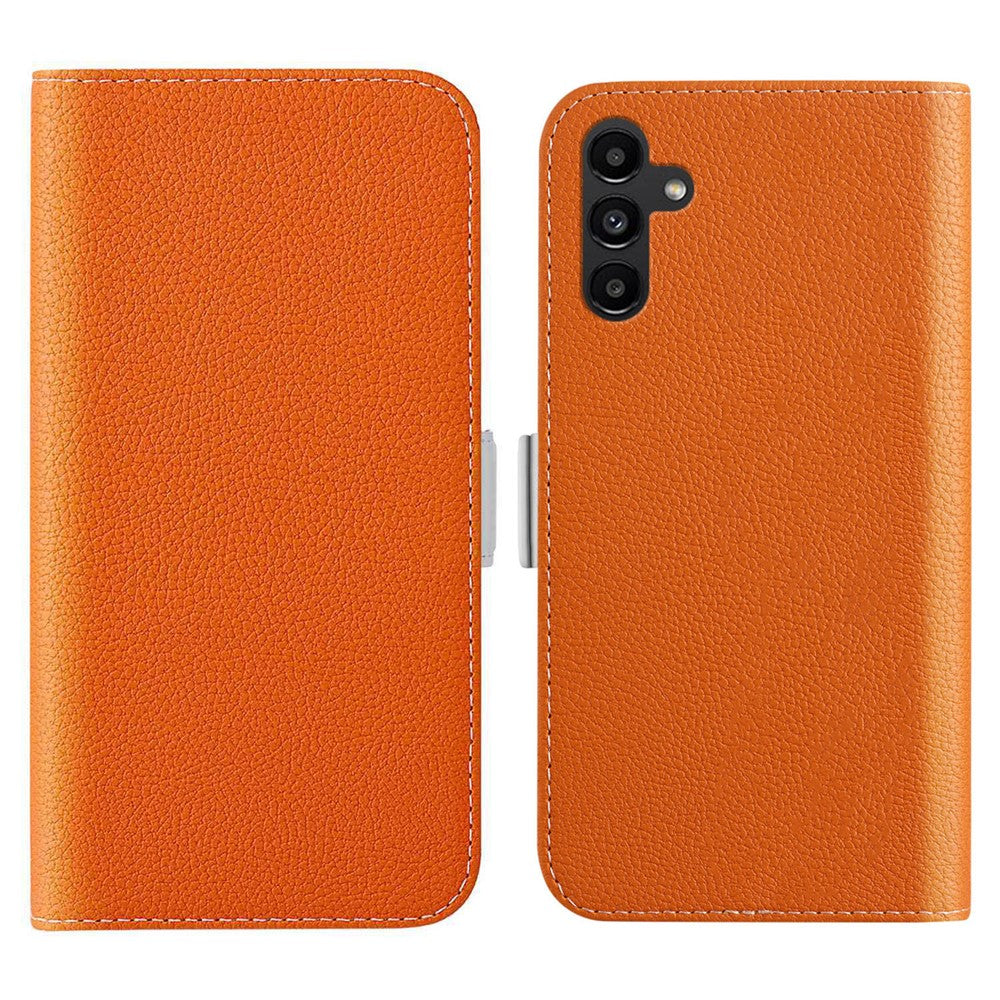 For Samsung Galaxy A24 4G (162.1 x 77.6 x 8.3mm) Litchi Texture PU Leather Case Stand Wallet Candy Color Cover