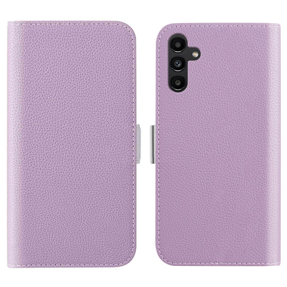 For Samsung Galaxy A24 4G (162.1 x 77.6 x 8.3mm) Litchi Texture PU Leather Case Stand Wallet Candy Color Cover