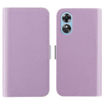 For Oppo A17k 4G / A17 4G Wallet Phone Cover Litchi Texture Candy Color PU Leather Case with Stand Function