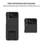 Flip Phone Case for Samsung Galaxy Z Flip4 5G Shockproof Case Hard PC Phone Cover with Kickstand