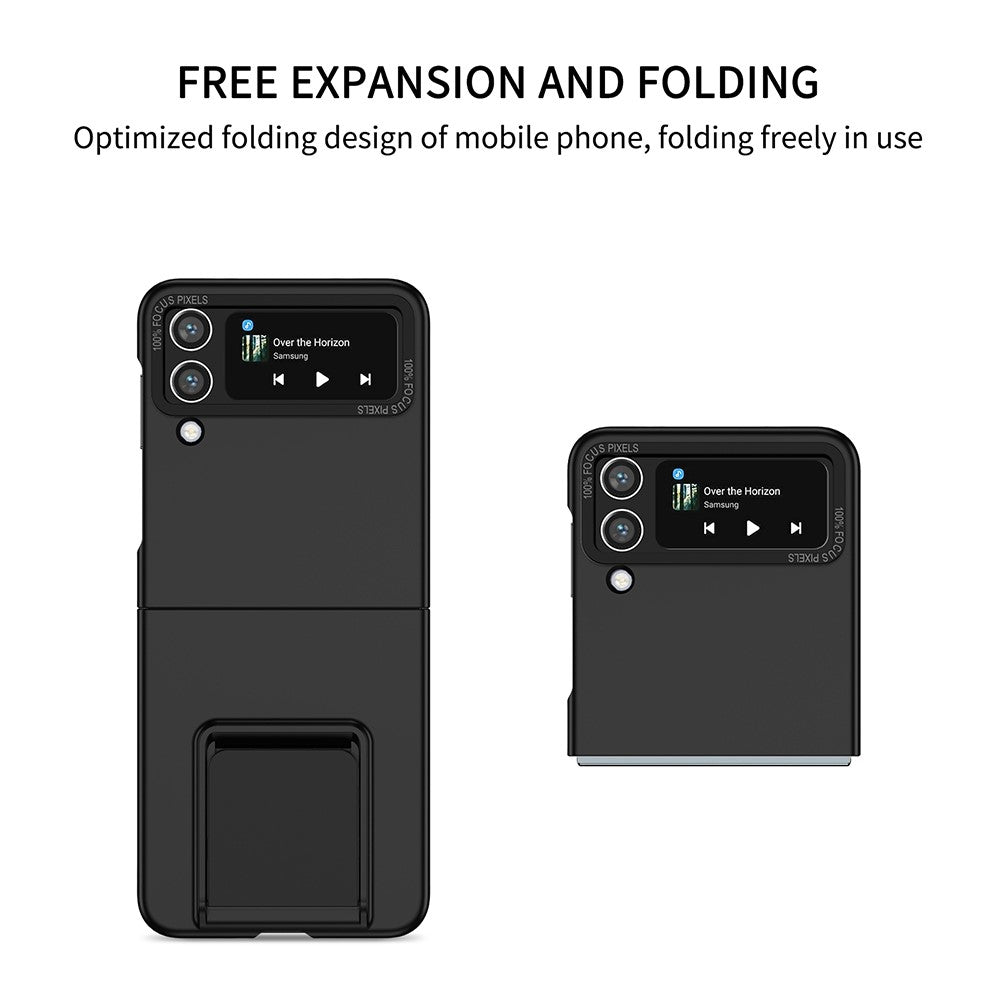 Flip Phone Case for Samsung Galaxy Z Flip4 5G Shockproof Case Hard PC Phone Cover with Kickstand