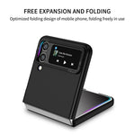 Flip Phone Case for Samsung Galaxy Z Flip4 5G Shockproof Case Hard PC Phone Cover with Kickstand