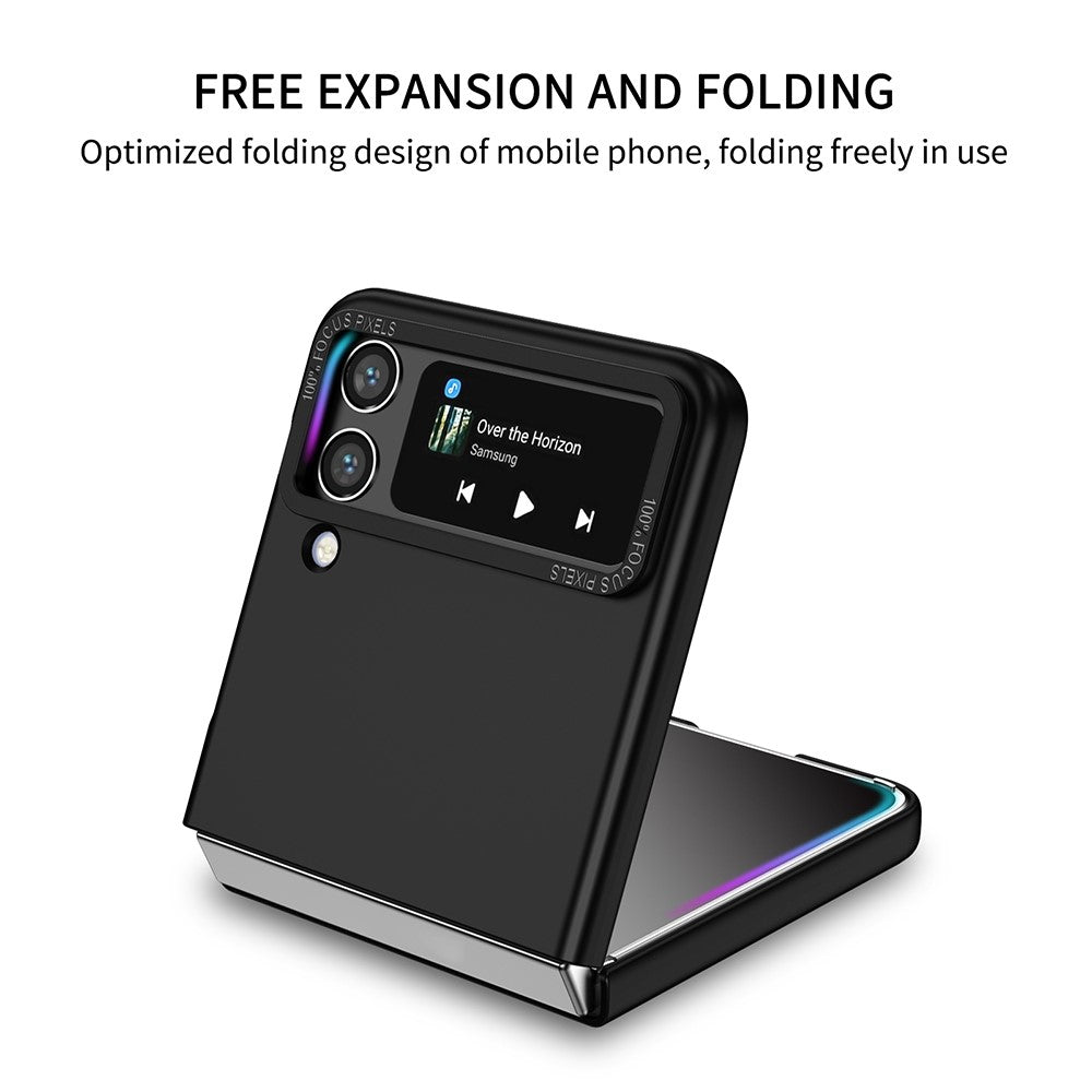 Flip Phone Case for Samsung Galaxy Z Flip4 5G Shockproof Case Hard PC Phone Cover with Kickstand