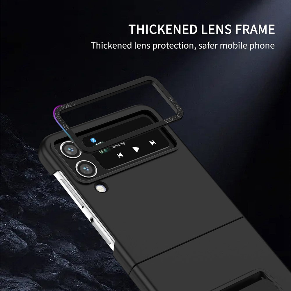Flip Phone Case for Samsung Galaxy Z Flip4 5G Shockproof Case Hard PC Phone Cover with Kickstand
