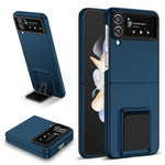 Flip Phone Case for Samsung Galaxy Z Flip4 5G Shockproof Case Hard PC Phone Cover with Kickstand