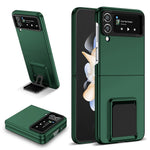 Flip Phone Case for Samsung Galaxy Z Flip4 5G Shockproof Case Hard PC Phone Cover with Kickstand