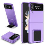 Flip Phone Case for Samsung Galaxy Z Flip4 5G Shockproof Case Hard PC Phone Cover with Kickstand