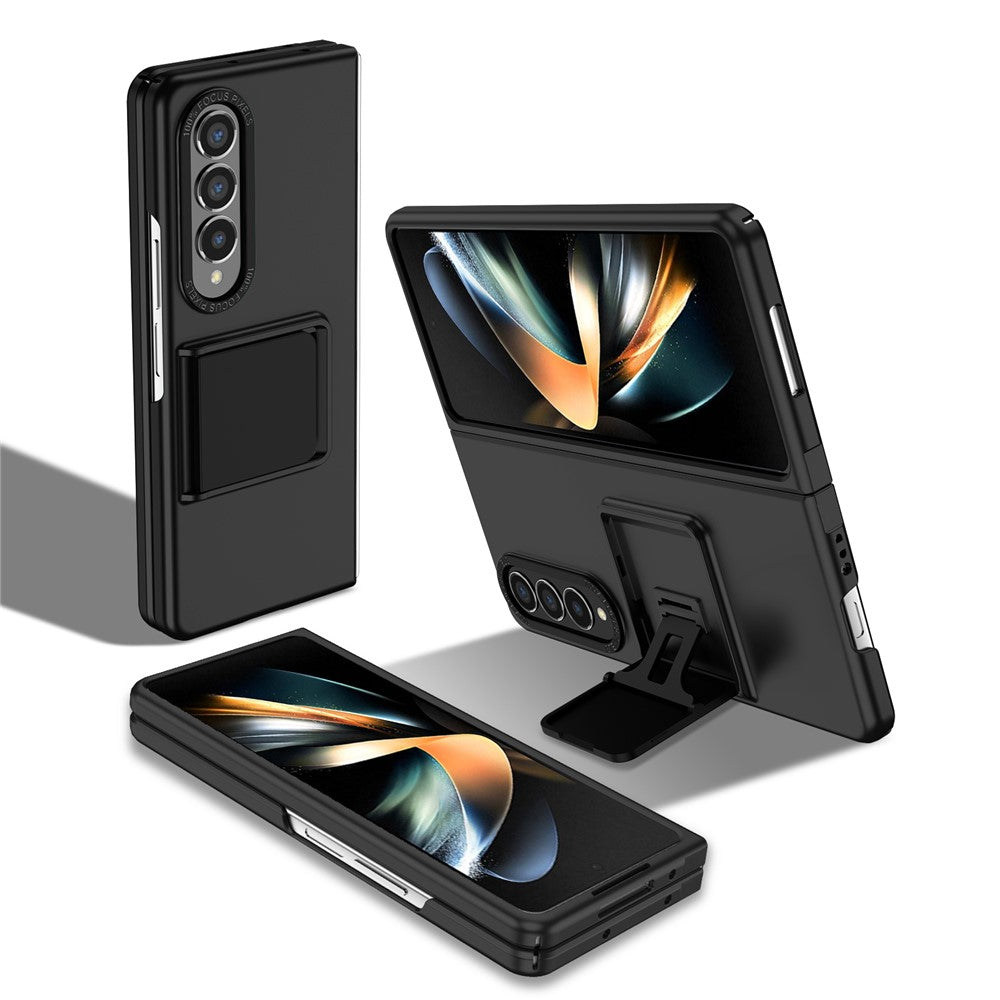 For Samsung Galaxy Z Fold4 5G Case Anti-Scratch Phone Cover Hard PC Case with Kickstand