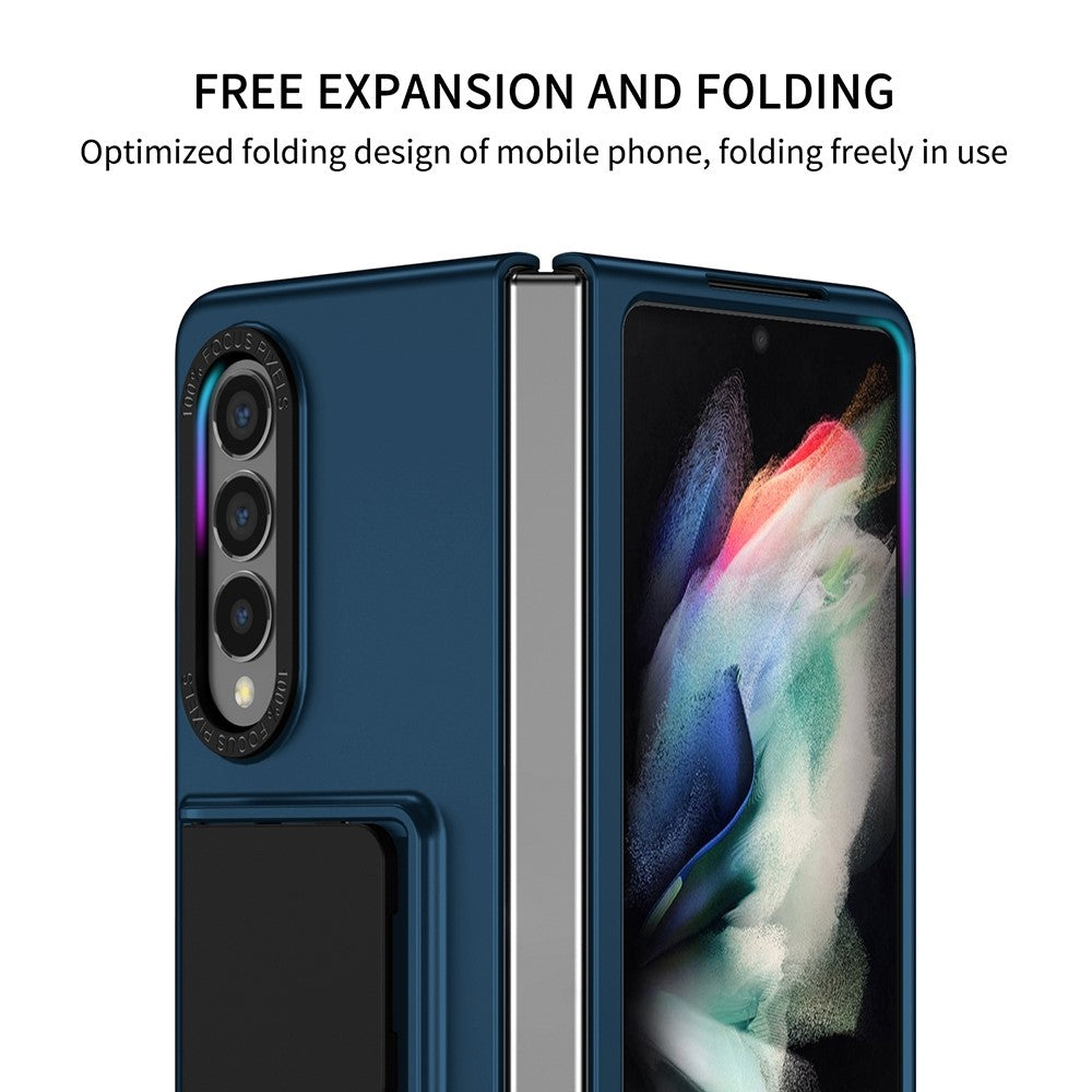Protective Case for Samsung Galaxy Z Fold3 5G Hard PC Case Anti-Scratch Phone Cover with Kickstand