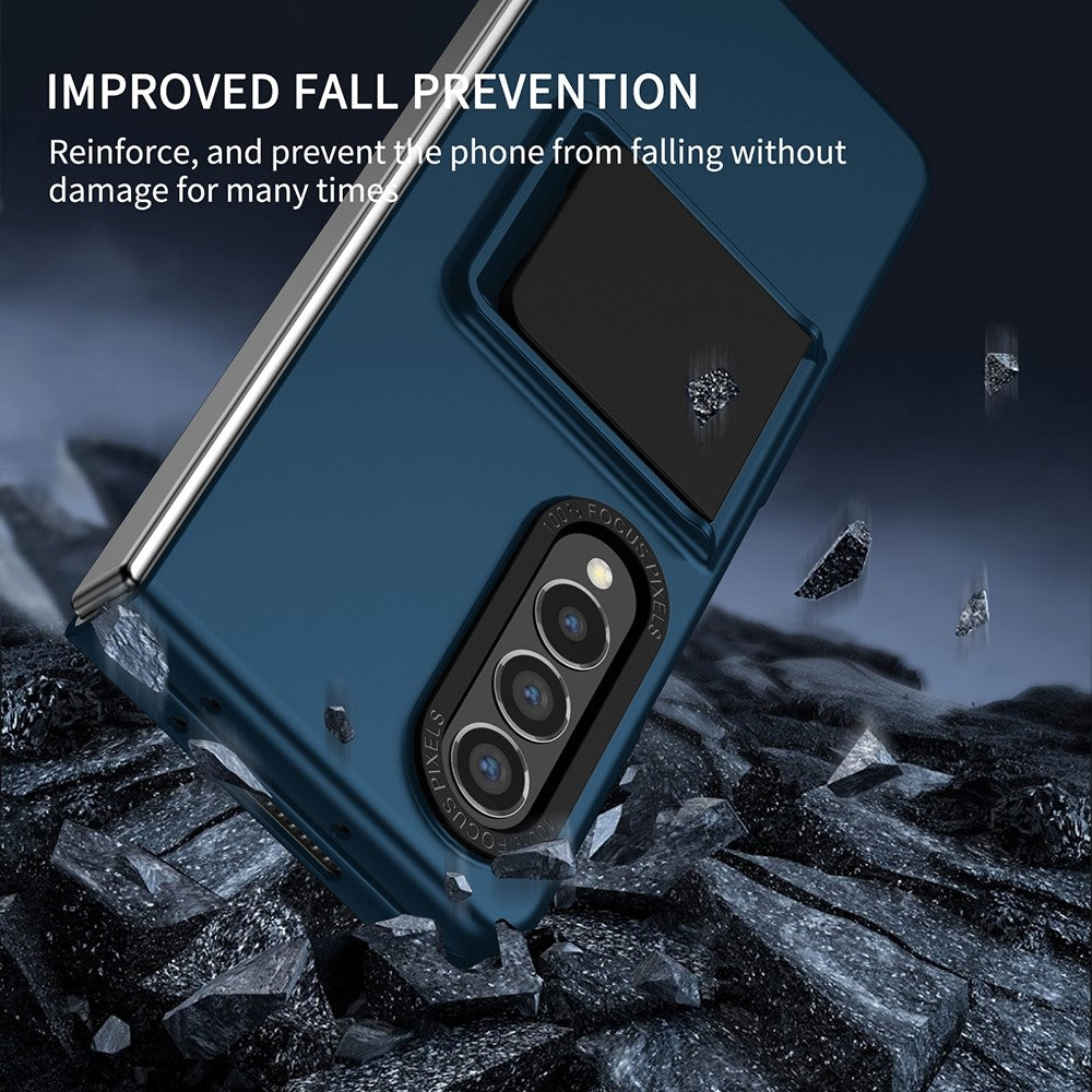 Protective Case for Samsung Galaxy Z Fold3 5G Hard PC Case Anti-Scratch Phone Cover with Kickstand