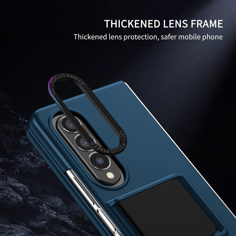 Protective Case for Samsung Galaxy Z Fold3 5G Hard PC Case Anti-Scratch Phone Cover with Kickstand