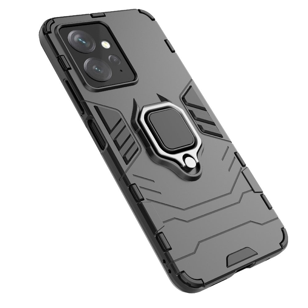 For Xiaomi Redmi Note 12 4G TPU+PC Phone Cover Ring Holder Kickstand Phone Case