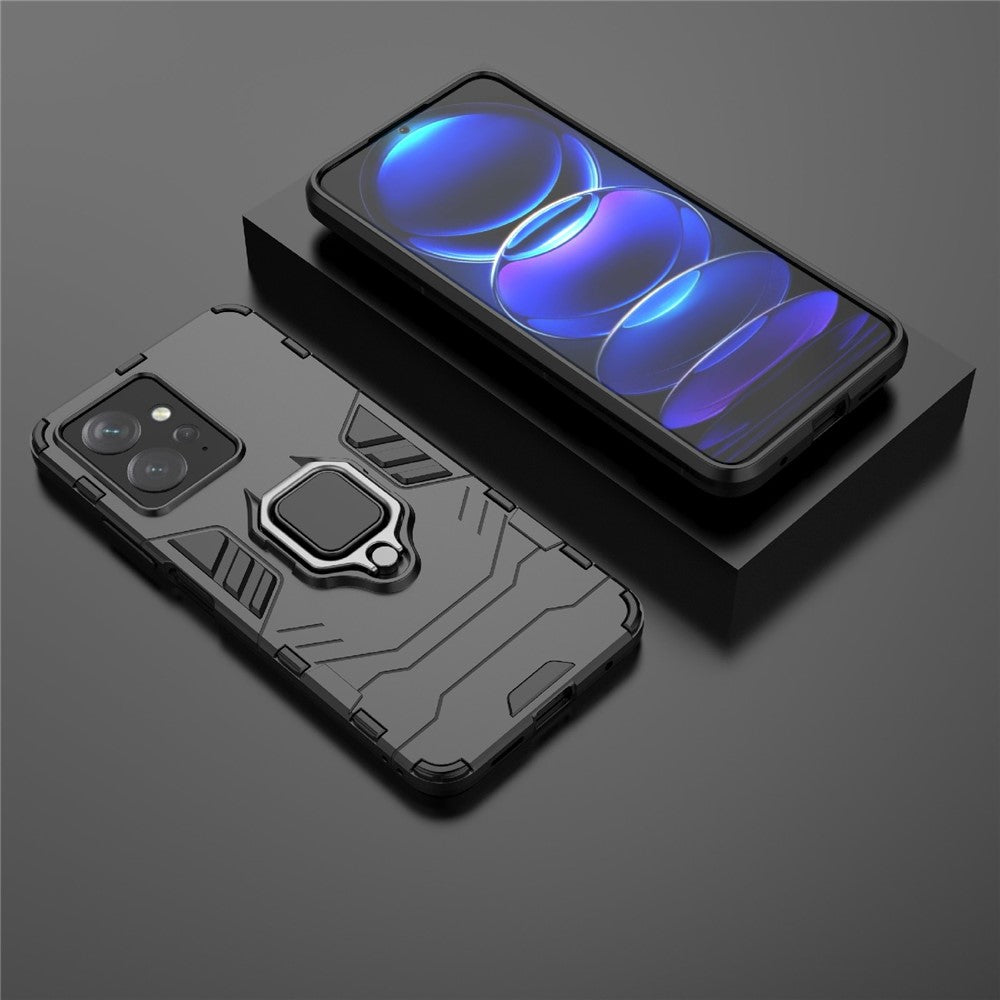 For Xiaomi Redmi Note 12 4G TPU+PC Phone Cover Ring Holder Kickstand Phone Case