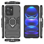 For Xiaomi Redmi Note 12 4G TPU+PC Phone Cover Ring Holder Kickstand Phone Case