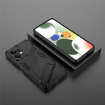 For Xiaomi Redmi Note 12 4G Anti-Scratch Phone Case Kickstand TPU+PC Protective Cover