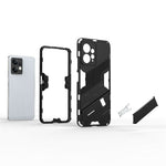 For Xiaomi Redmi Note 12 4G Anti-Scratch Phone Case Kickstand TPU+PC Protective Cover