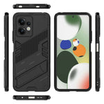 For Xiaomi Redmi Note 12 4G Anti-Scratch Phone Case Kickstand TPU+PC Protective Cover