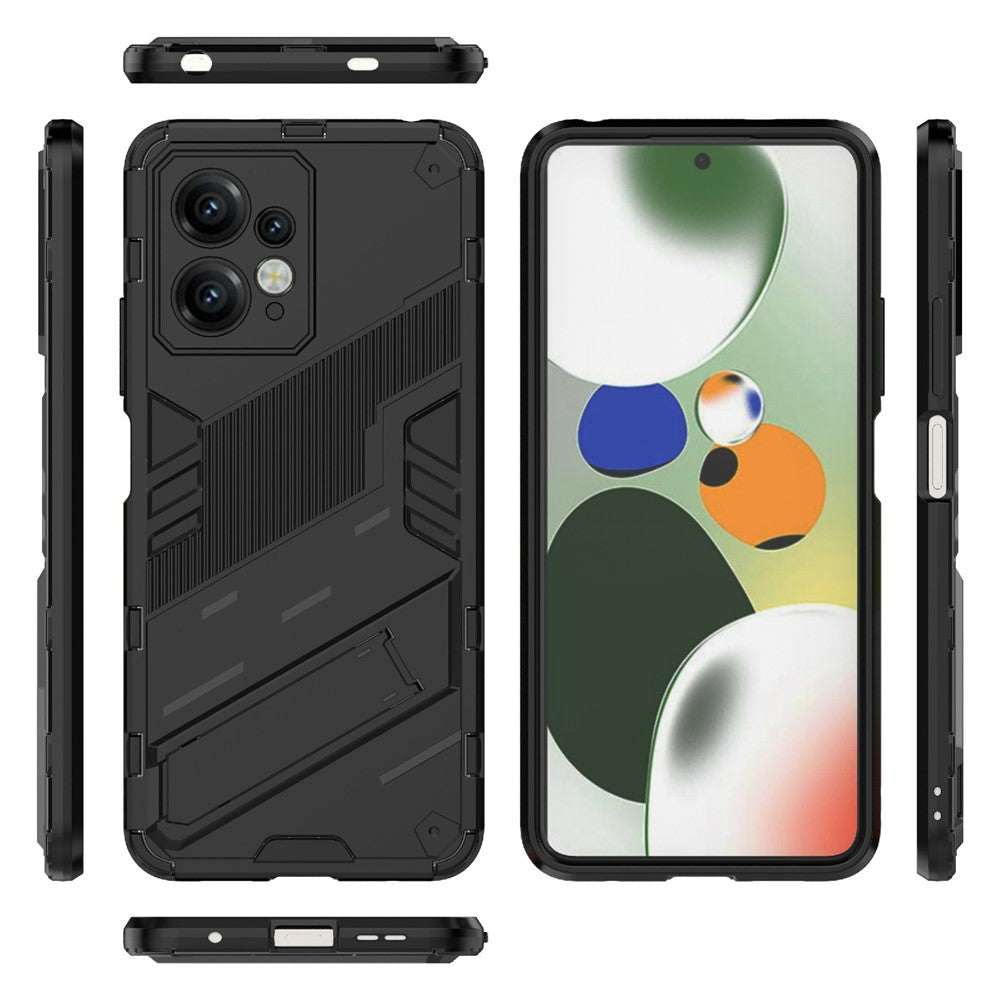 For Xiaomi Redmi Note 12 4G Anti-Scratch Phone Case Kickstand TPU+PC Protective Cover