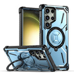 Samsung Galaxy S23 Ultra Ringhållare Stöd Mobilskal PC+TPU Magnetiskt Mobilskal