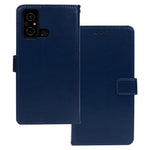 IDEWEI For Xiaomi Poco C55 4G Anti-Scratch Crazy Horse Texture PU Leather Phone Case Flip Stand Wallet Cover