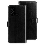 IDEWEI For Xiaomi Poco C55 4G Wallet Crazy Horse Texture Stand Cover PU Leather Phone Case