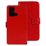 IDEWEI For Xiaomi Poco C55 4G Wallet Crazy Horse Texture Stand Cover PU Leather Phone Case