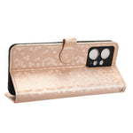 For Xiaomi Redmi Note 12 4G Phone Case Dot Pattern Imprinted PU Leather Cover with Stand Wallet