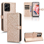 For Xiaomi Redmi Note 12 4G Phone Case Dot Pattern Imprinted PU Leather Cover with Stand Wallet