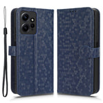 For Xiaomi Redmi Note 12 4G Phone Case Dot Pattern Imprinted PU Leather Cover with Stand Wallet