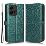 For Xiaomi Redmi Note 12 4G Phone Case Dot Pattern Imprinted PU Leather Cover with Stand Wallet