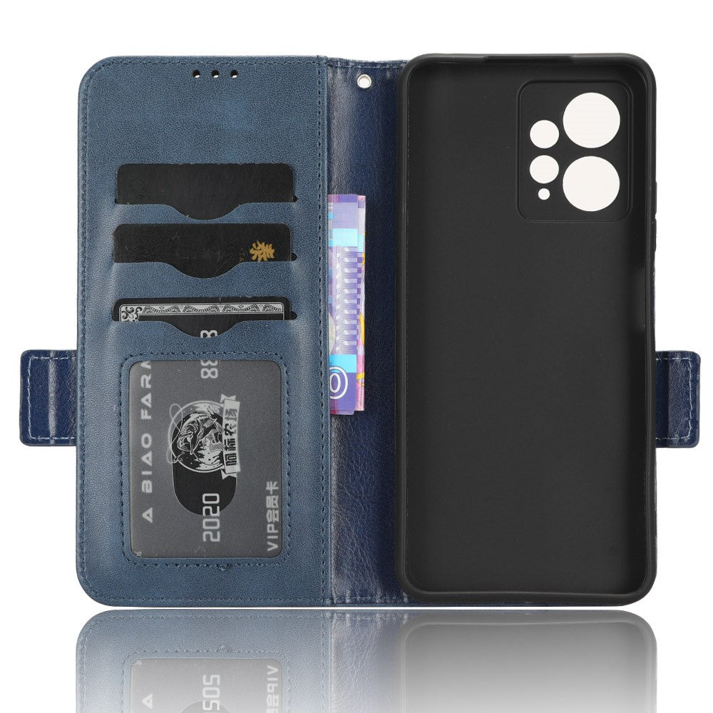 For Xiaomi Redmi Note 12 4G PU Leather Phone Case Imprinted Triangle Phone Stand Wallet Cover