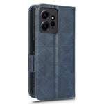For Xiaomi Redmi Note 12 4G PU Leather Phone Case Imprinted Triangle Phone Stand Wallet Cover