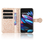 For Oppo Find N2 5G PU Leather Wallet Phone Case Dot Pattern Imprinted Stand Phone Cover