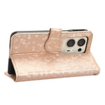 For Oppo Find N2 5G PU Leather Wallet Phone Case Dot Pattern Imprinted Stand Phone Cover
