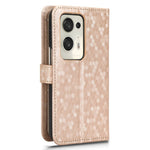 For Oppo Find N2 5G PU Leather Wallet Phone Case Dot Pattern Imprinted Stand Phone Cover