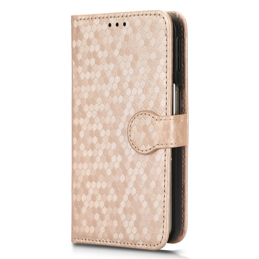 For Oppo Find N2 5G PU Leather Wallet Phone Case Dot Pattern Imprinted Stand Phone Cover