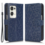 For Oppo Find N2 5G PU Leather Wallet Phone Case Dot Pattern Imprinted Stand Phone Cover