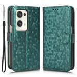 For Oppo Find N2 5G PU Leather Wallet Phone Case Dot Pattern Imprinted Stand Phone Cover